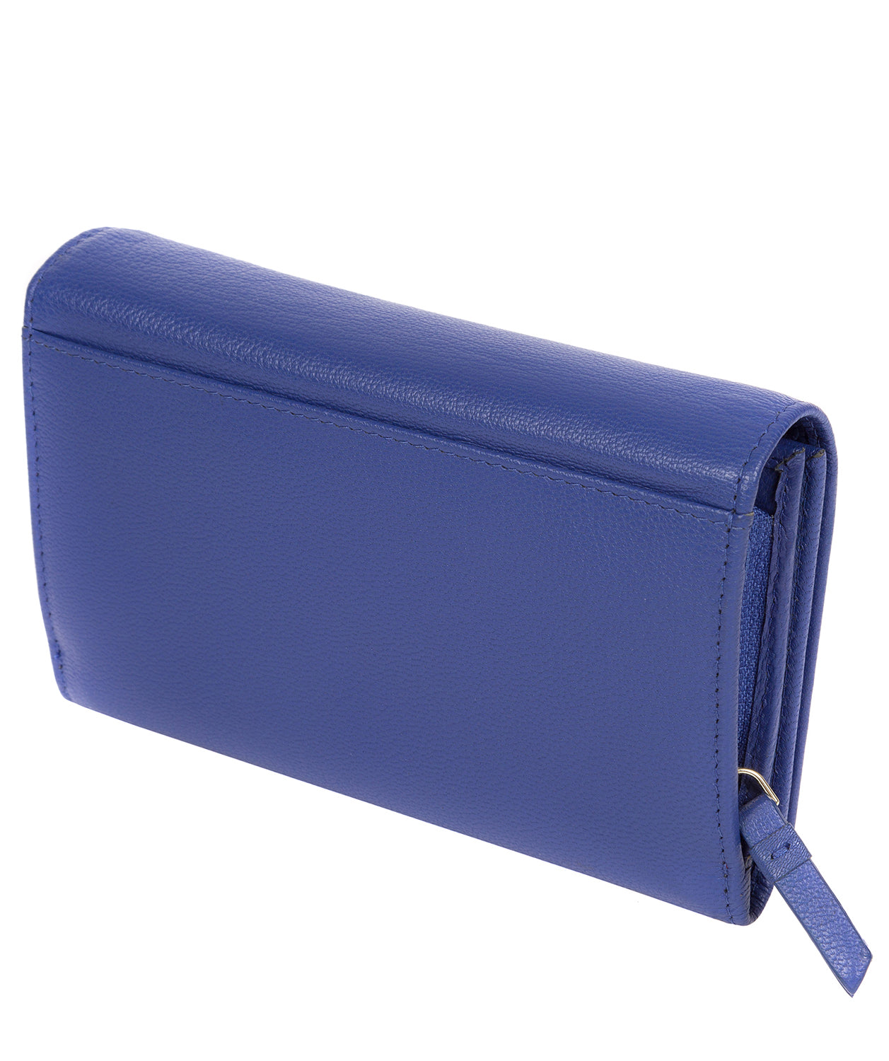 'Swift' Royal Blue Leather Tri-Fold Purse image 3