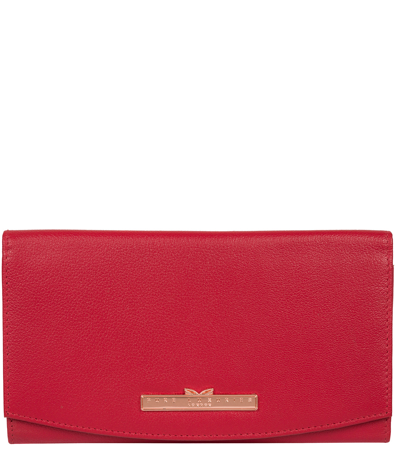 'Lark' Barbados Cherry Leather Purse image 1