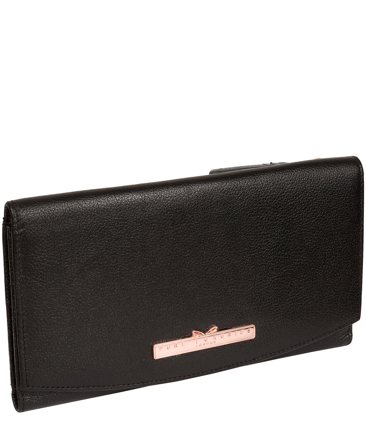 'Lark' Black Leather Purse image 5