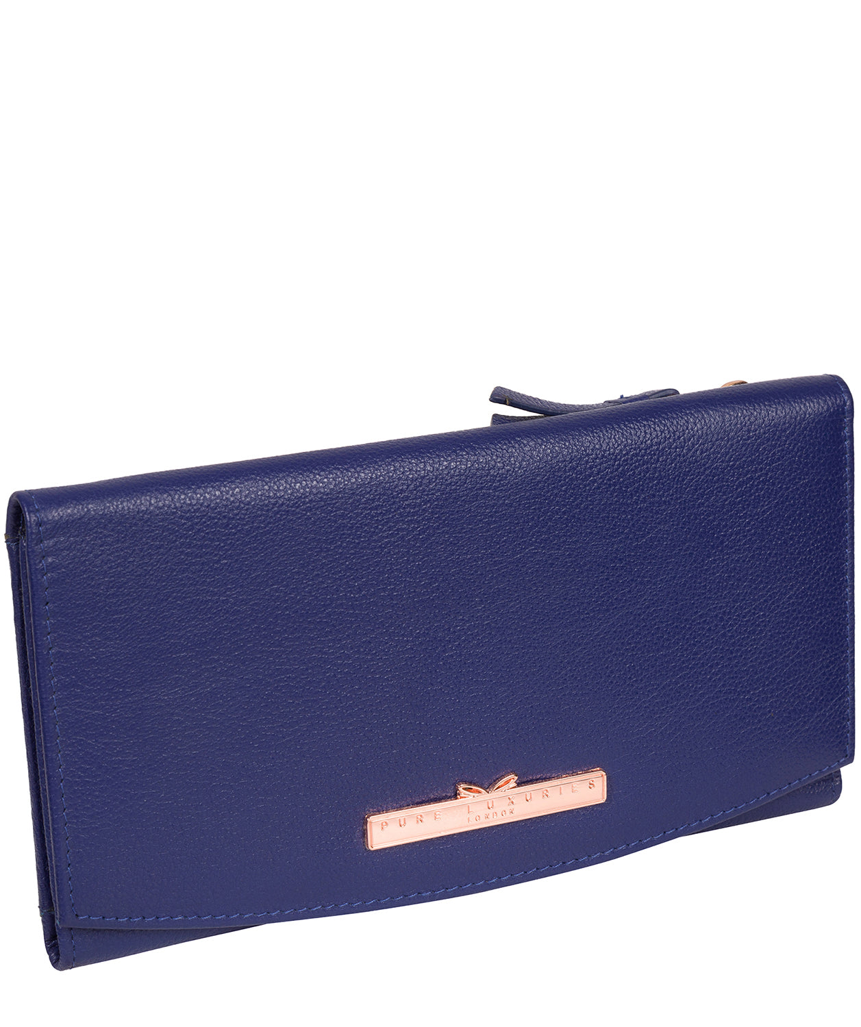 'Lark' Navy Blue Leather Purse image 5