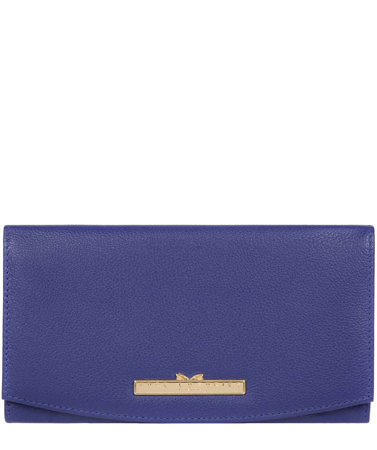 'Lark' Navy Leather Tri-Fold Purse image 1