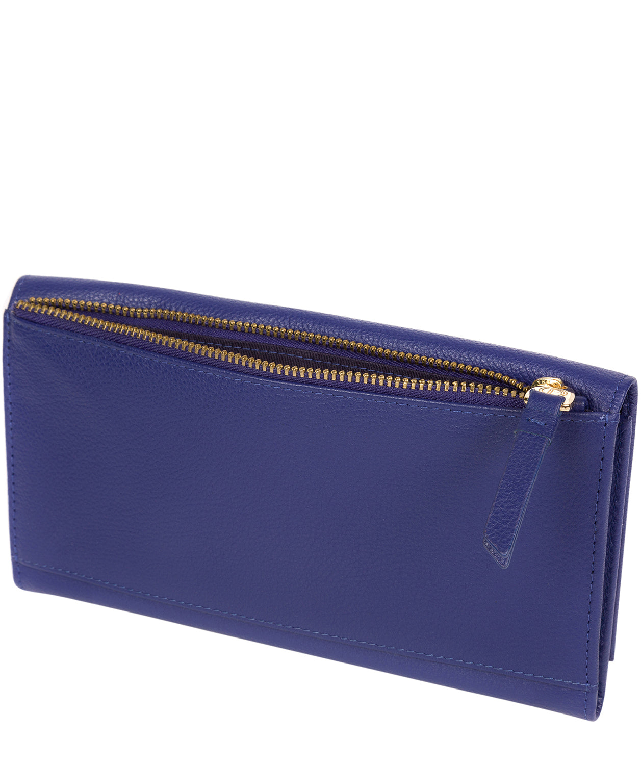 'Lark' Navy Leather Tri-Fold Purse image 3