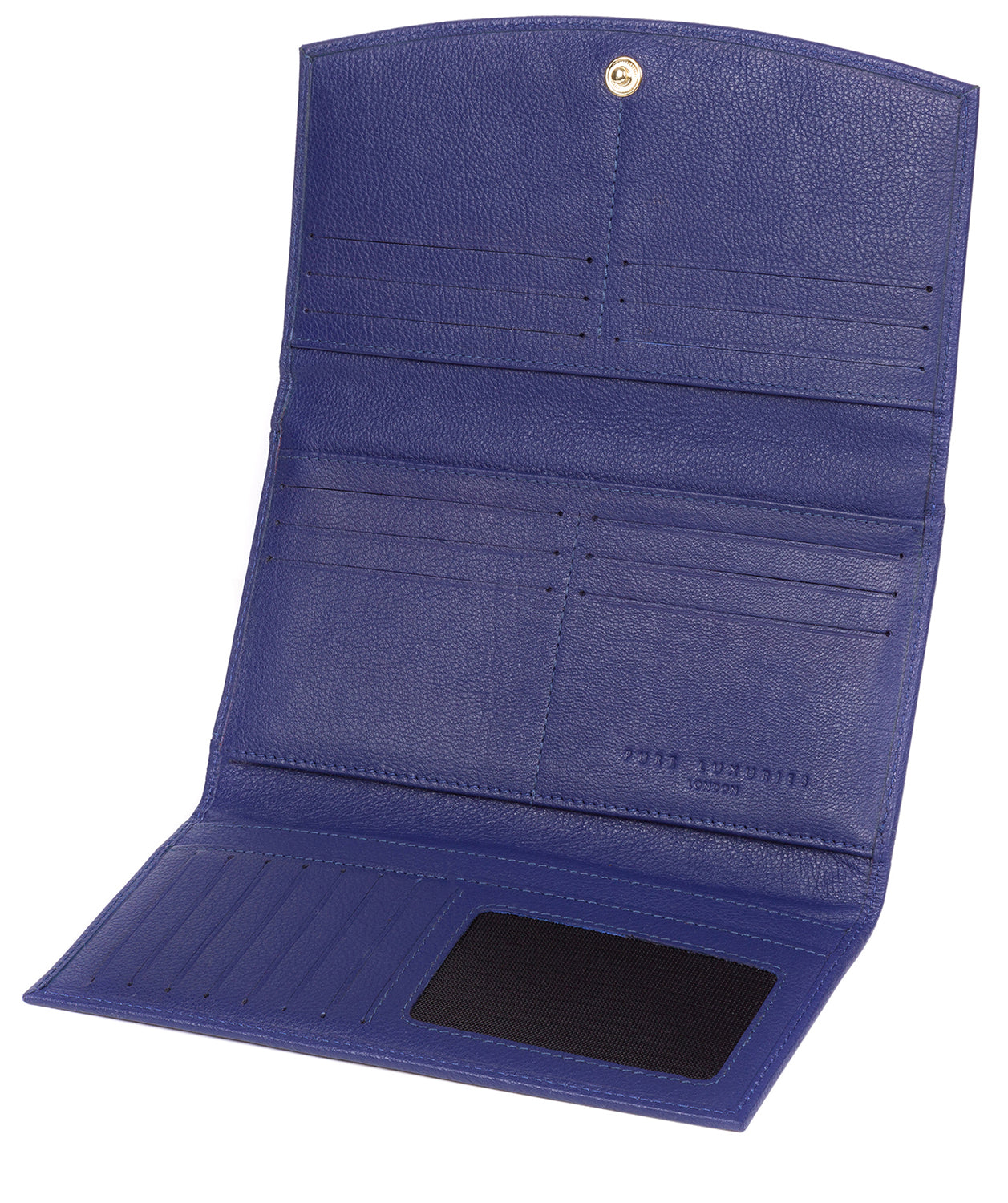 'Lark' Navy Leather Tri-Fold Purse image 4