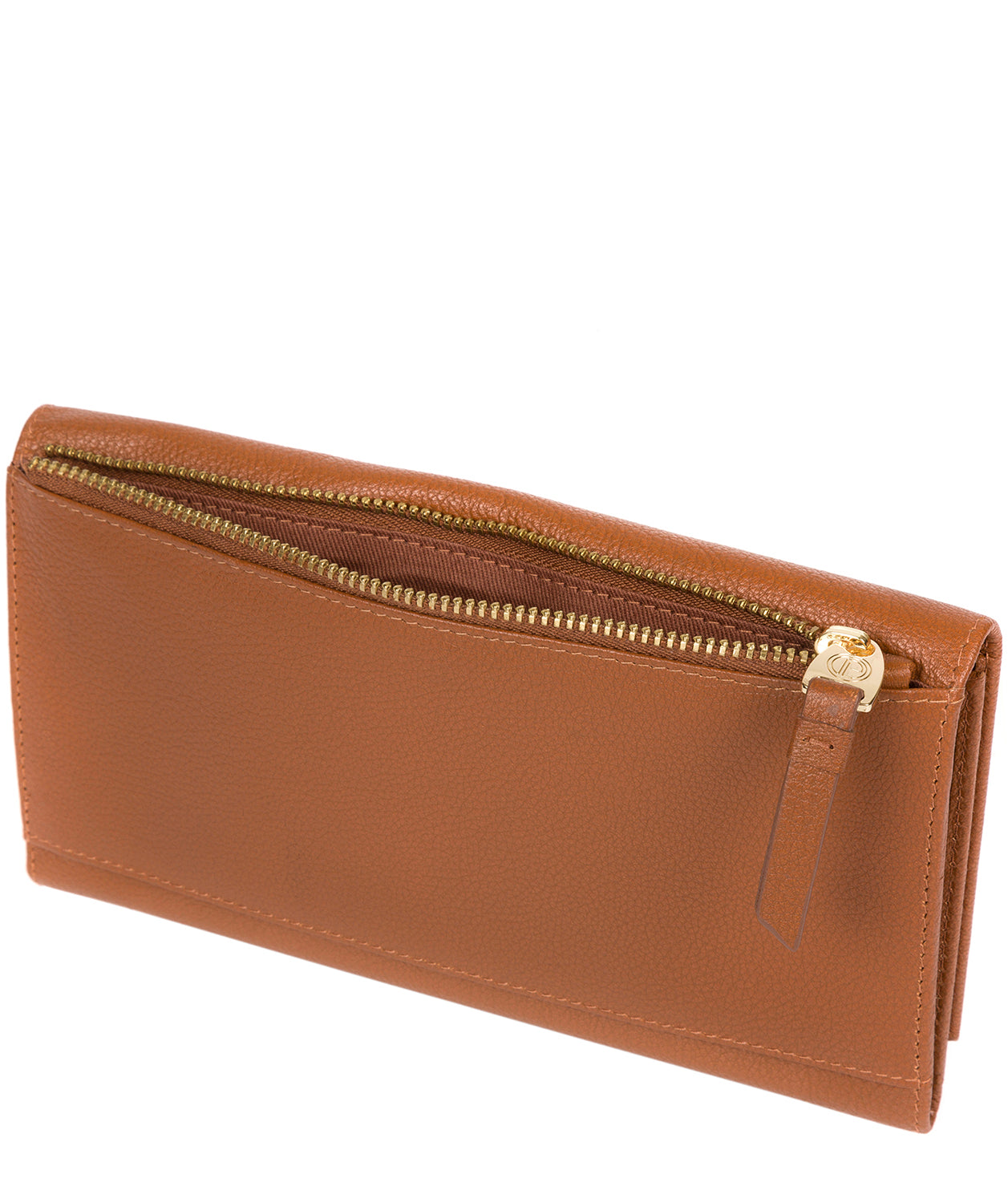 'Lark' Tan Leather Tri-Fold Purse image 3