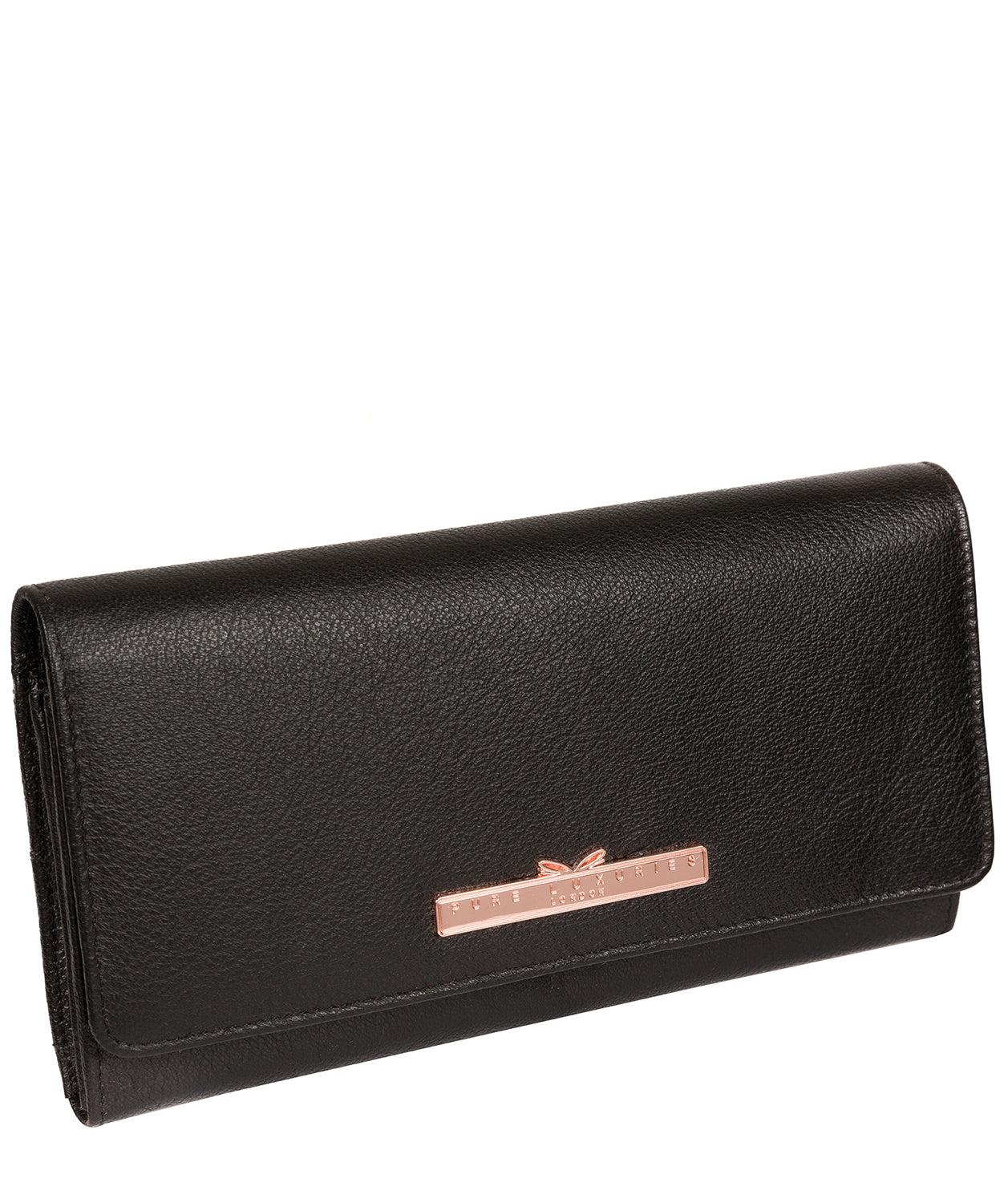 'Pipit' Black Leather Purse image 5