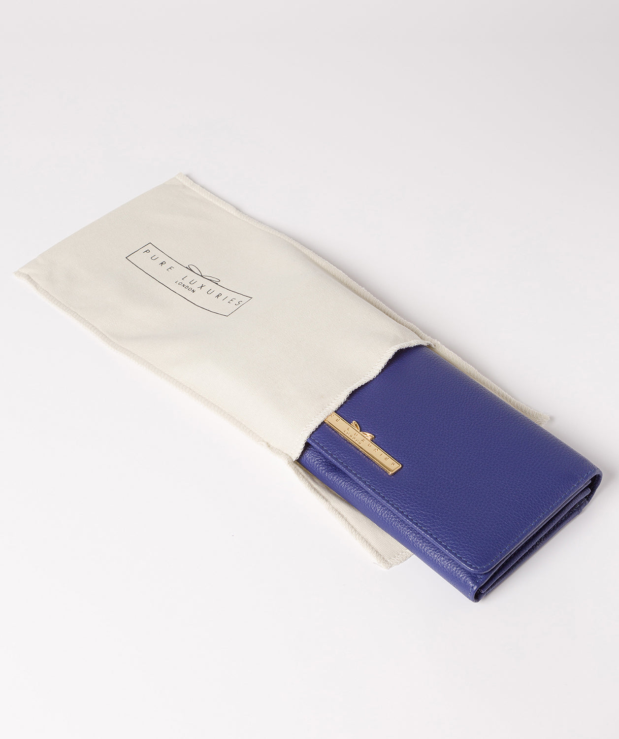 'Pipit' Navy Leather Bi-Fold Purse image 5