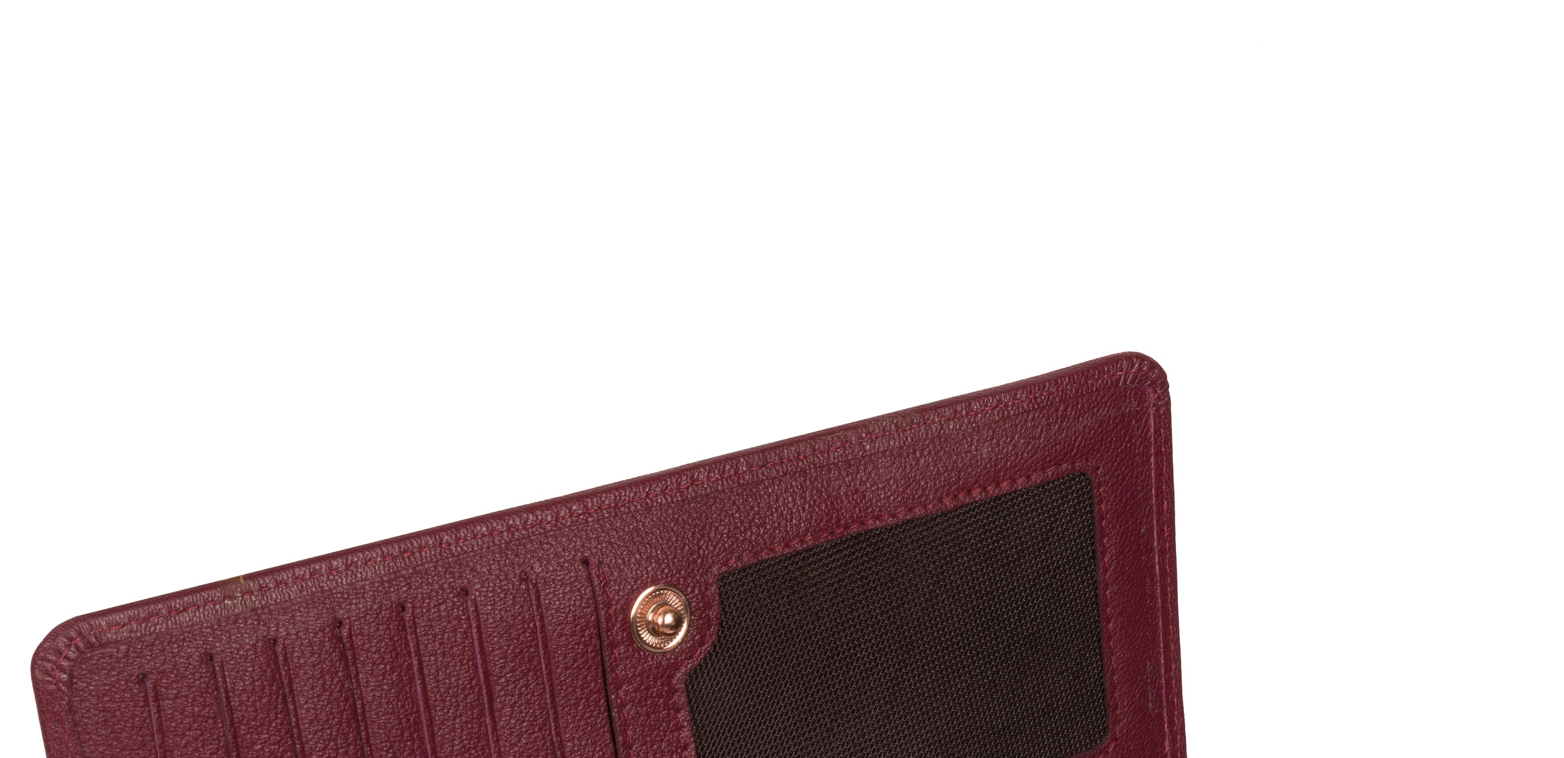 'Pipit' Pomegranate Leather Purse image 4