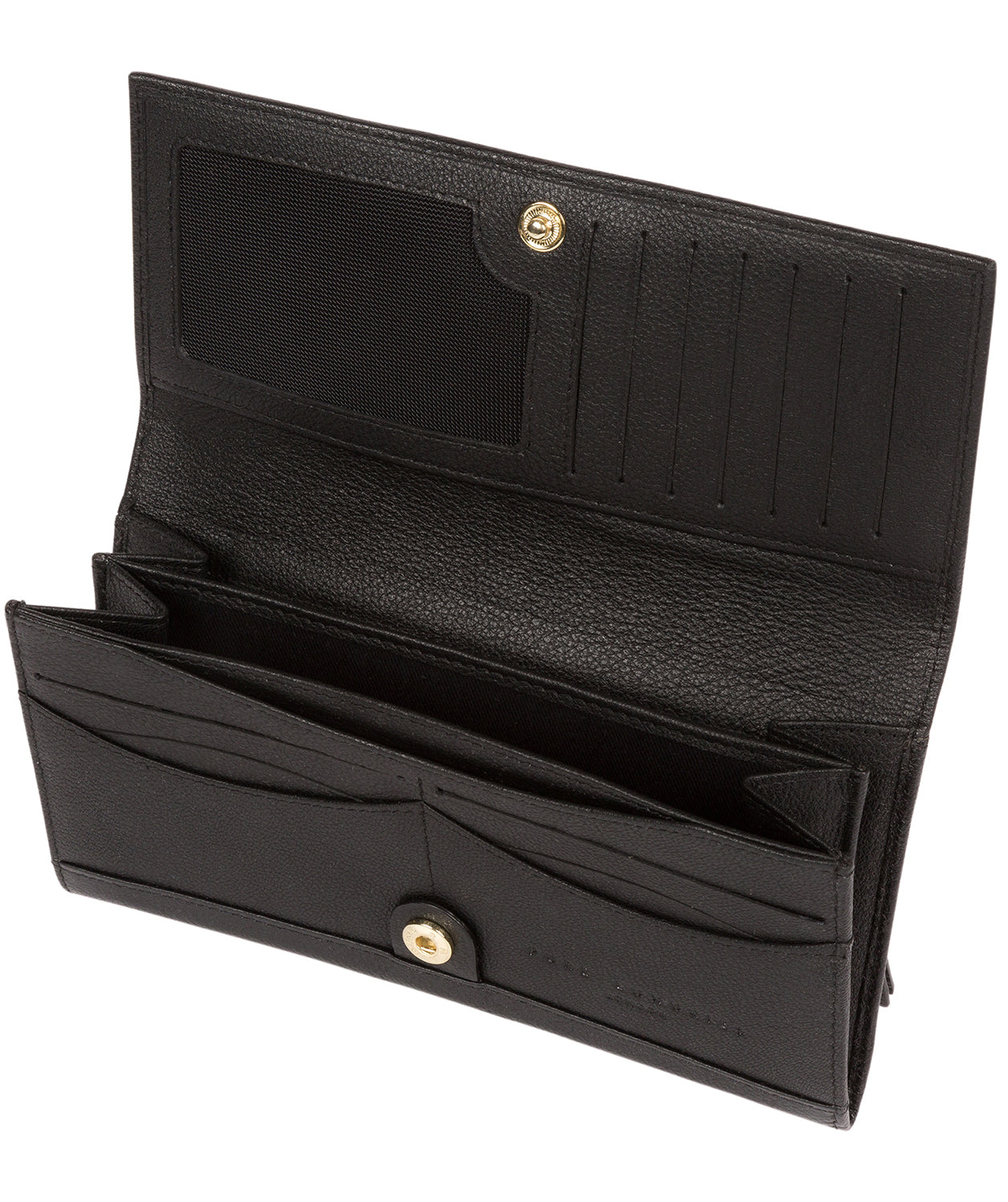 'Wren' Black Leather Tri-Fold Purse image 4