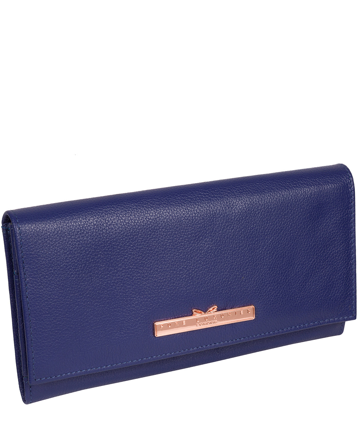 'Wren' Navy Blue Leather Purse image 5