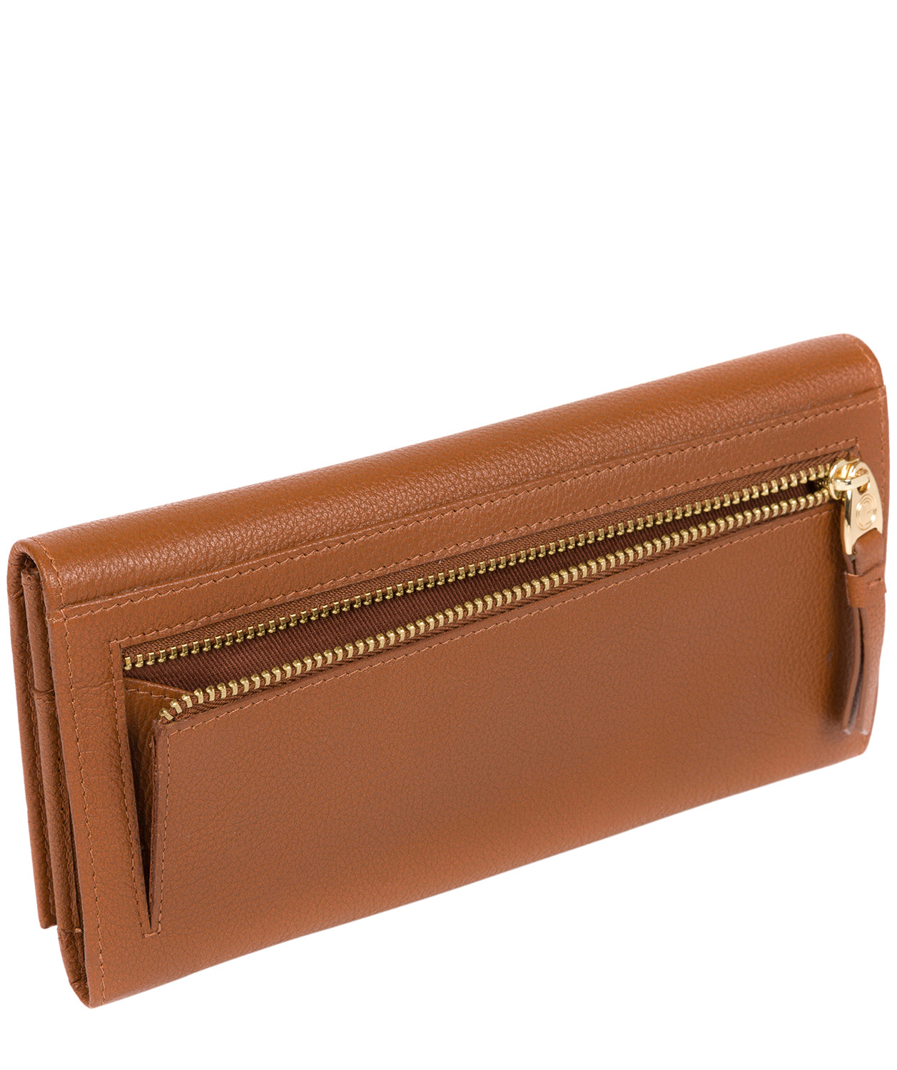 'Wren' Tan Leather Tri-Fold Purse image 3