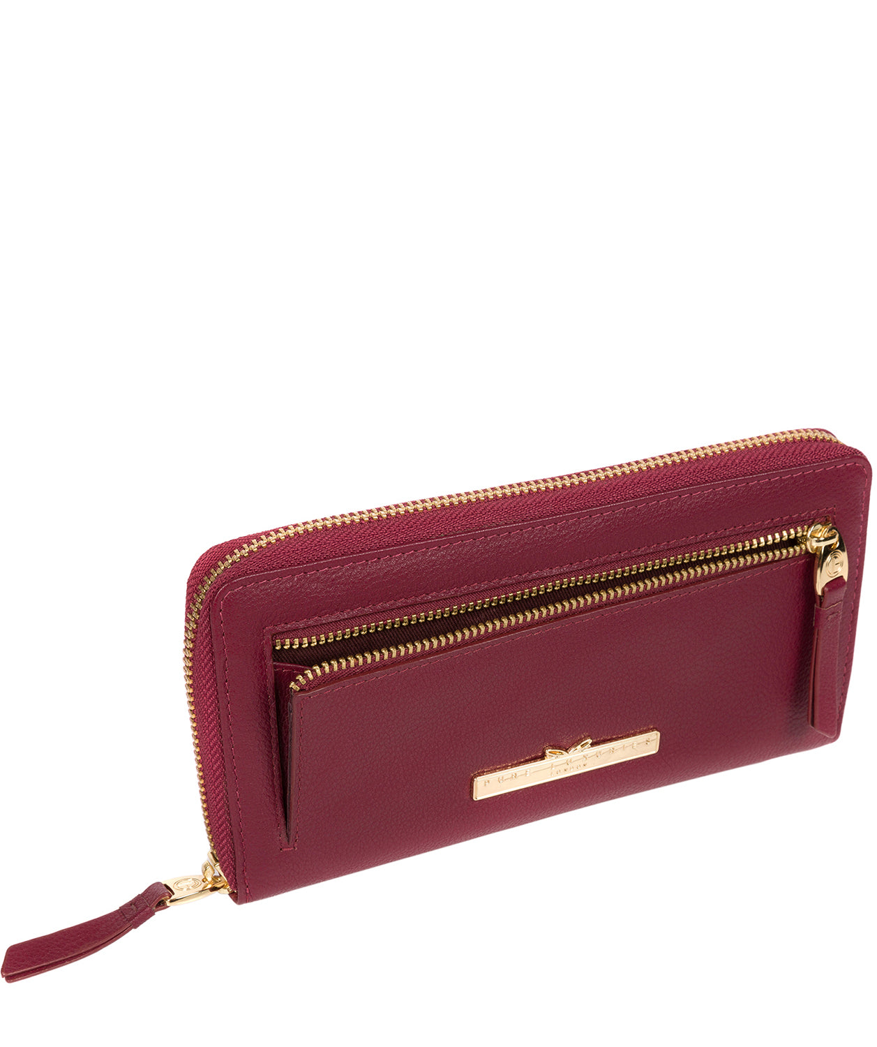 'Starling' Pomegranate Leather Bi-Fold Purse image 3