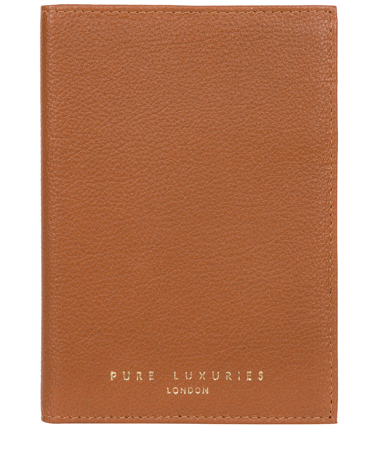 'Jet' Tan Leather Passport Holder image 1