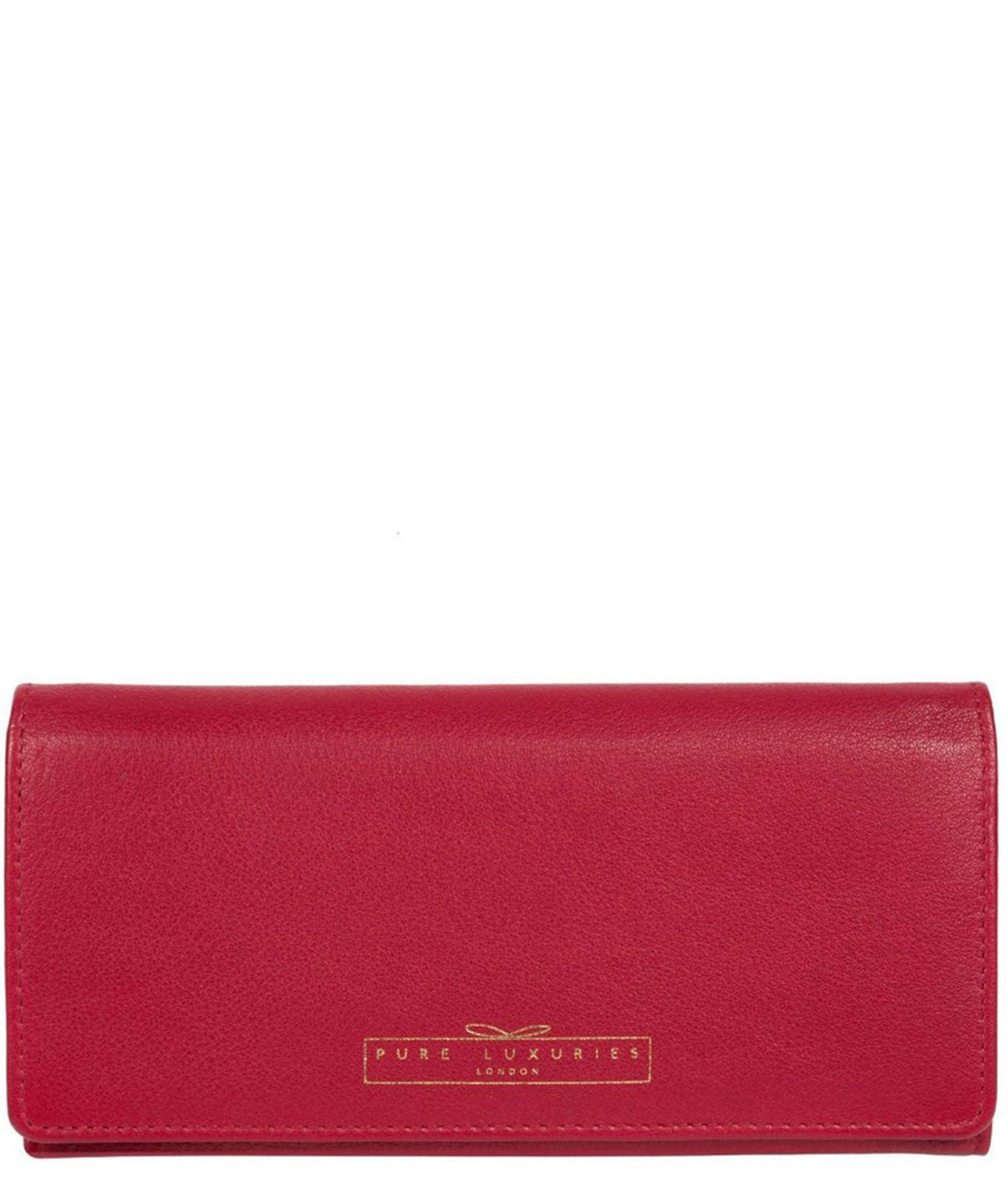 'Holly' Garnet Leather RFID Purse