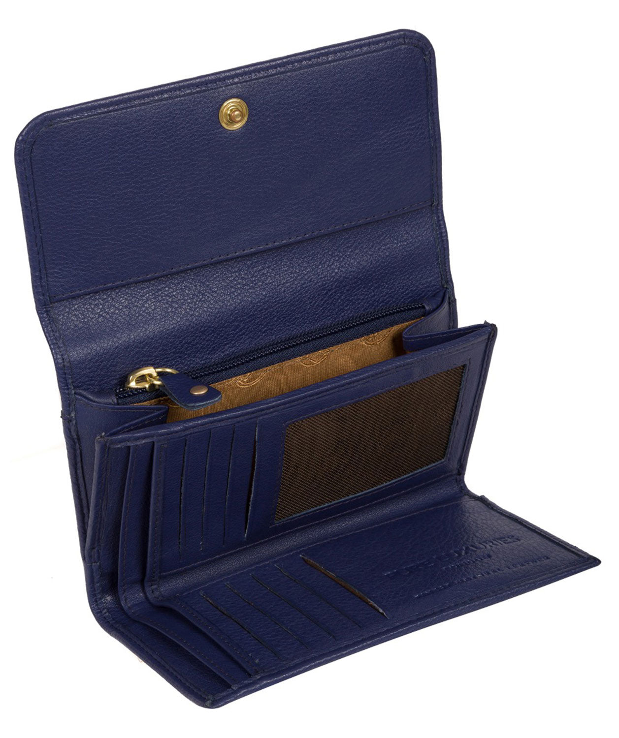 'Freesia' Cobalt Blue Leather RFID Purse