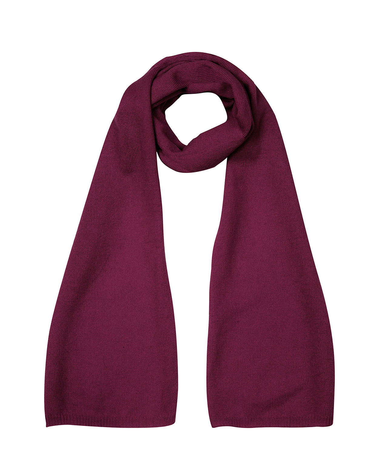 'Cambridge' Burgundy 100% Cashmere Scarf