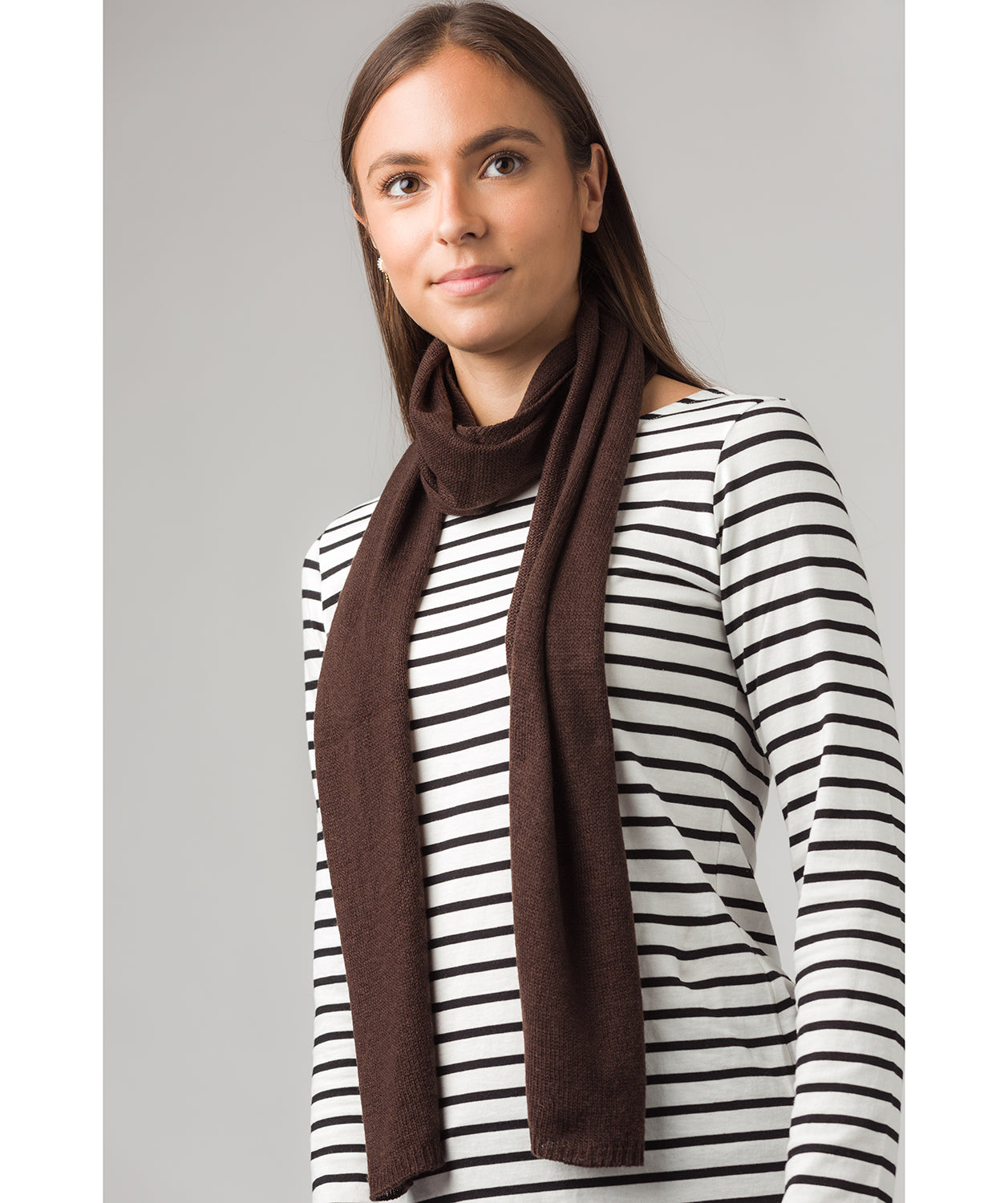 'Cambridge' Cappuccino 100% Cashmere Scarf