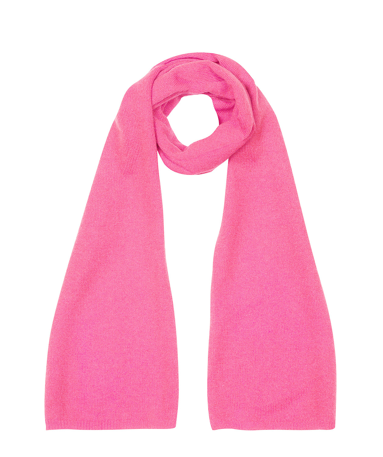 'Cambridge' Carnation Pink 100% Cashmere Scarf