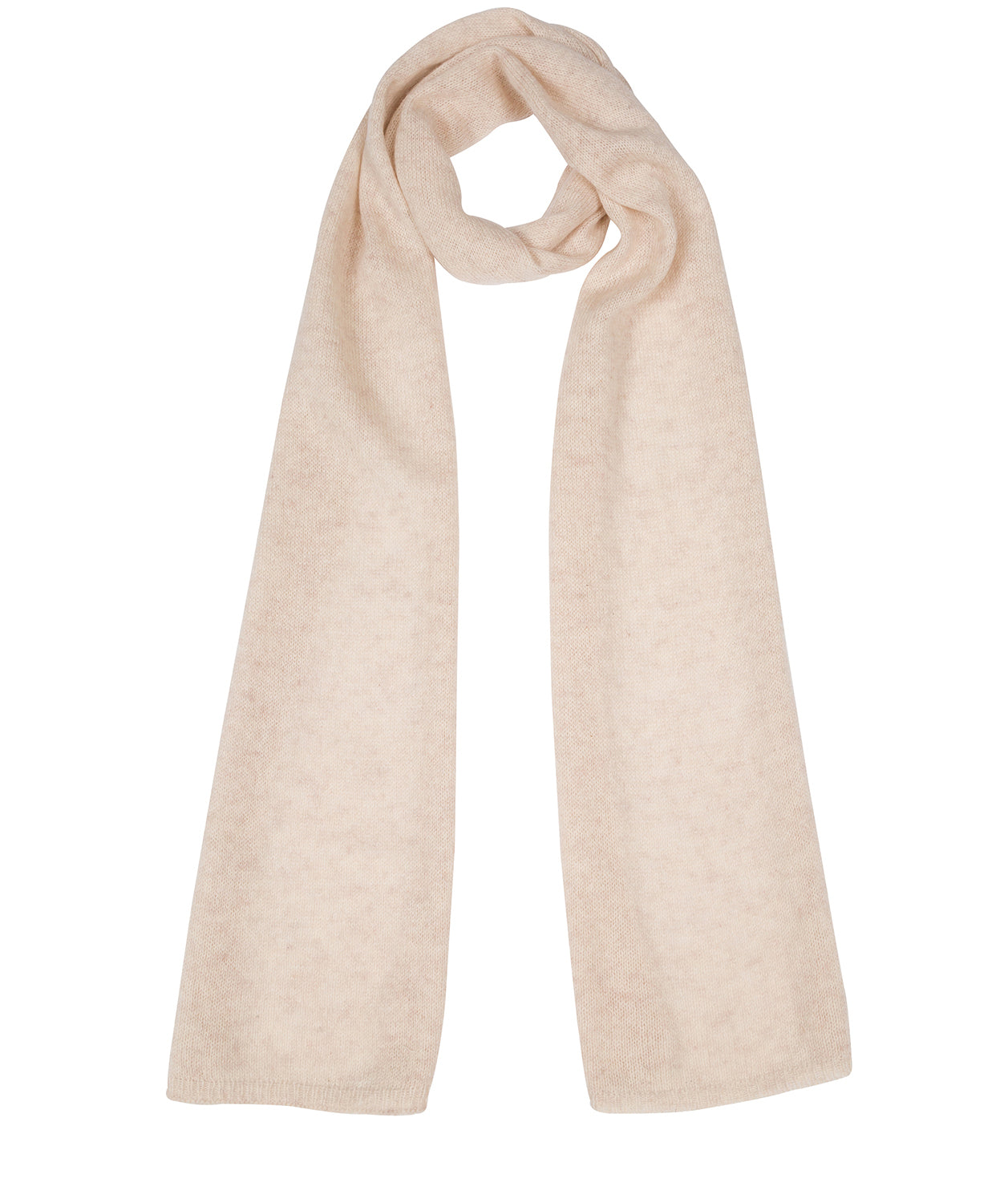 'Cambridge' Cream 100% Cashmere Scarf