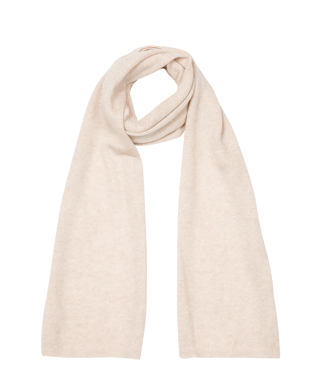 'Cambridge' Oatmeal 100% Cashmere Scarf