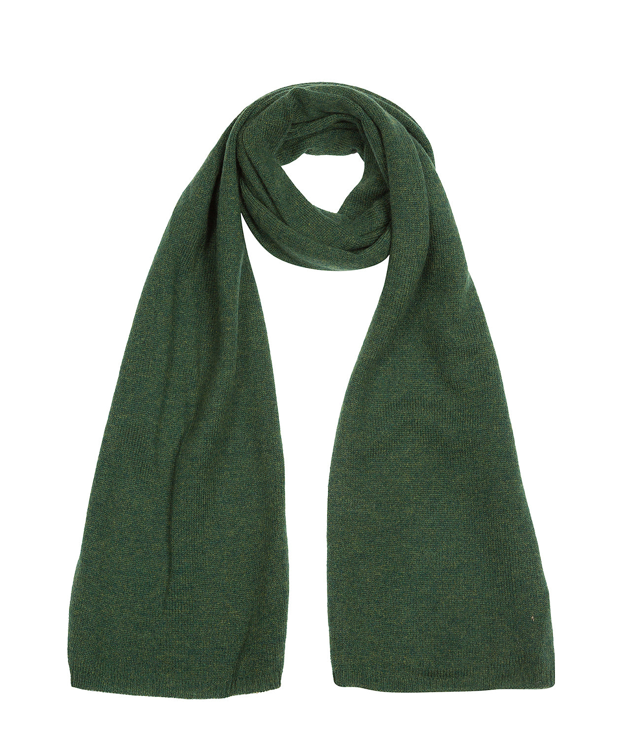 'Cambridge' School Green 100% Cashmere Scarf