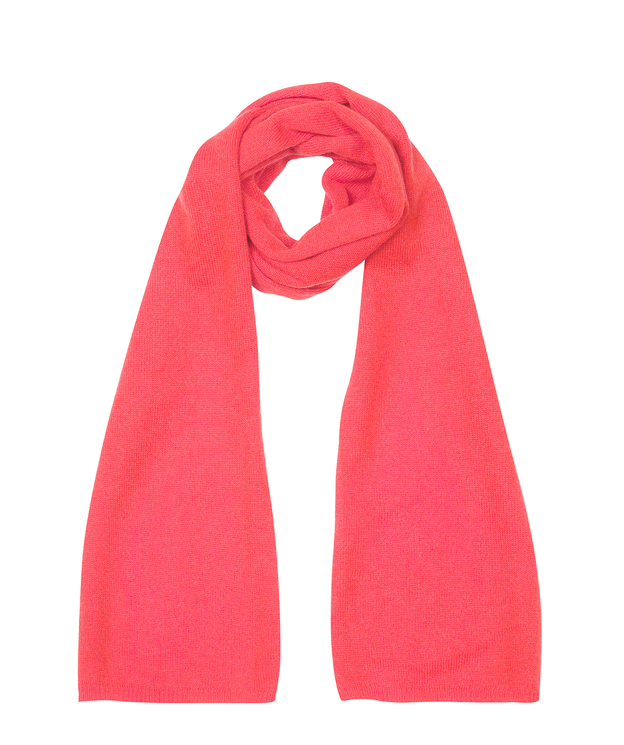 'Cambridge' Watermelon 100% Cashmere Scarf