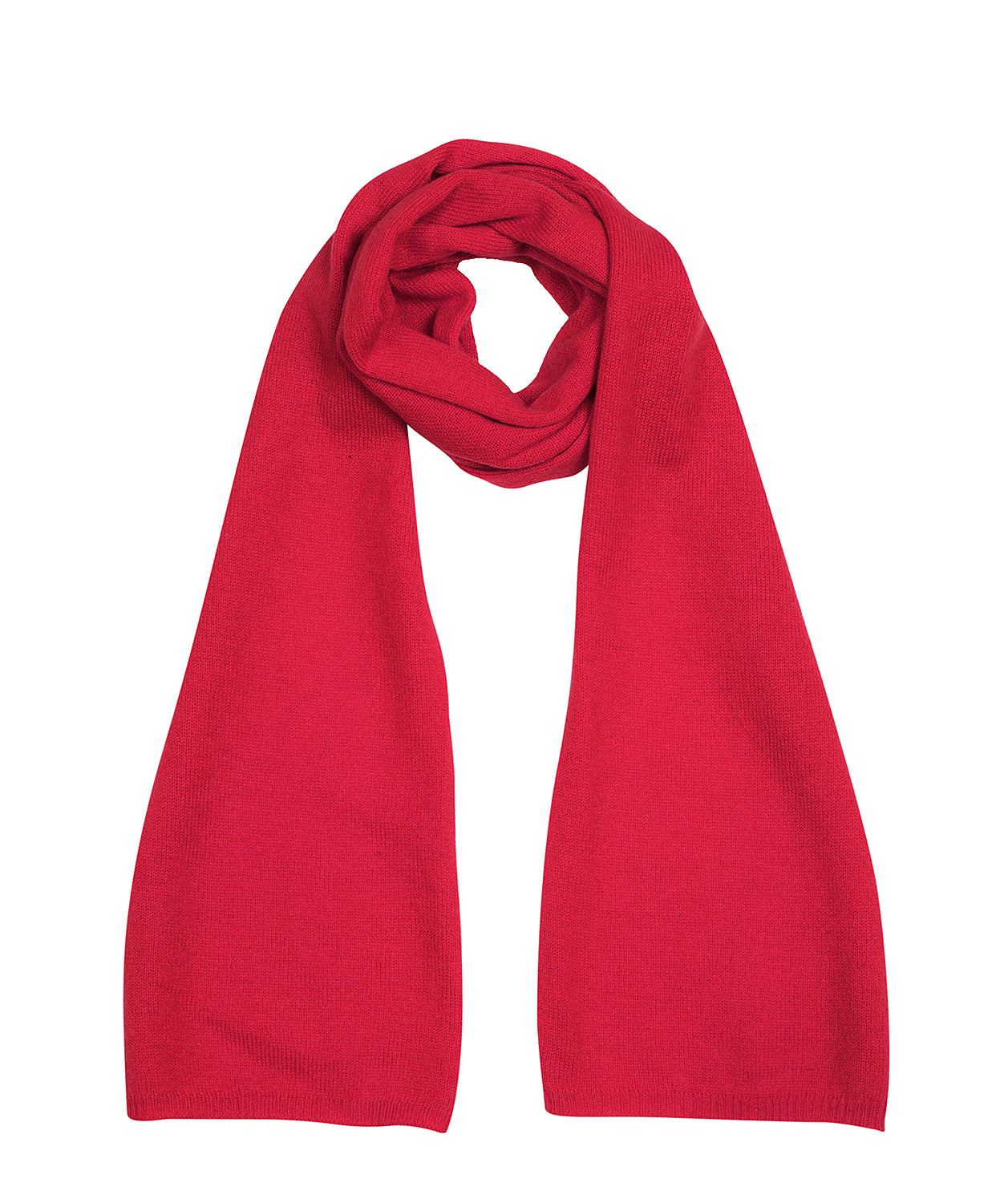 'Oxford' Chilli Red 100% Cashmere Scarf