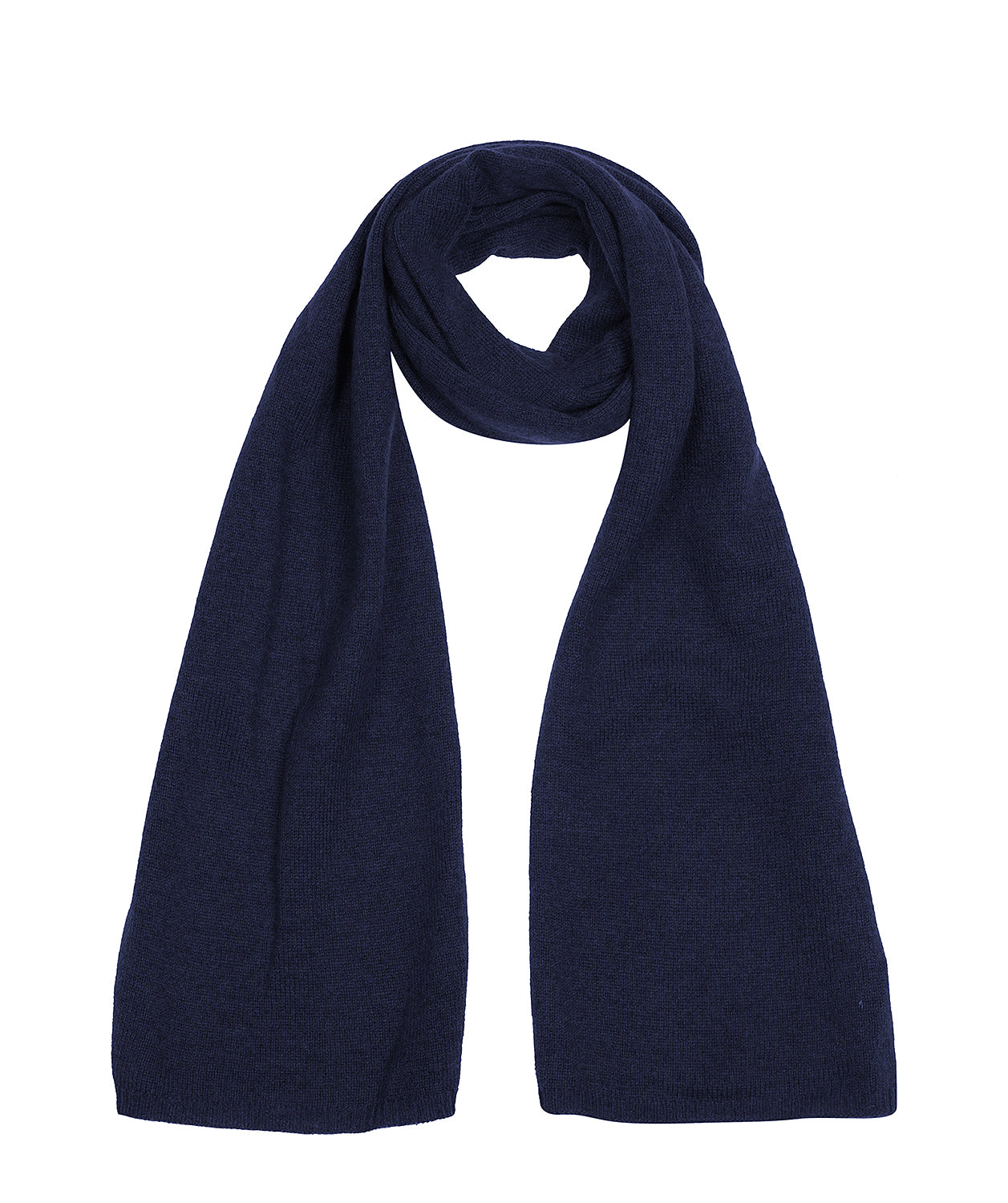 'Oxford' Dark Navy 100% Cashmere Scarf