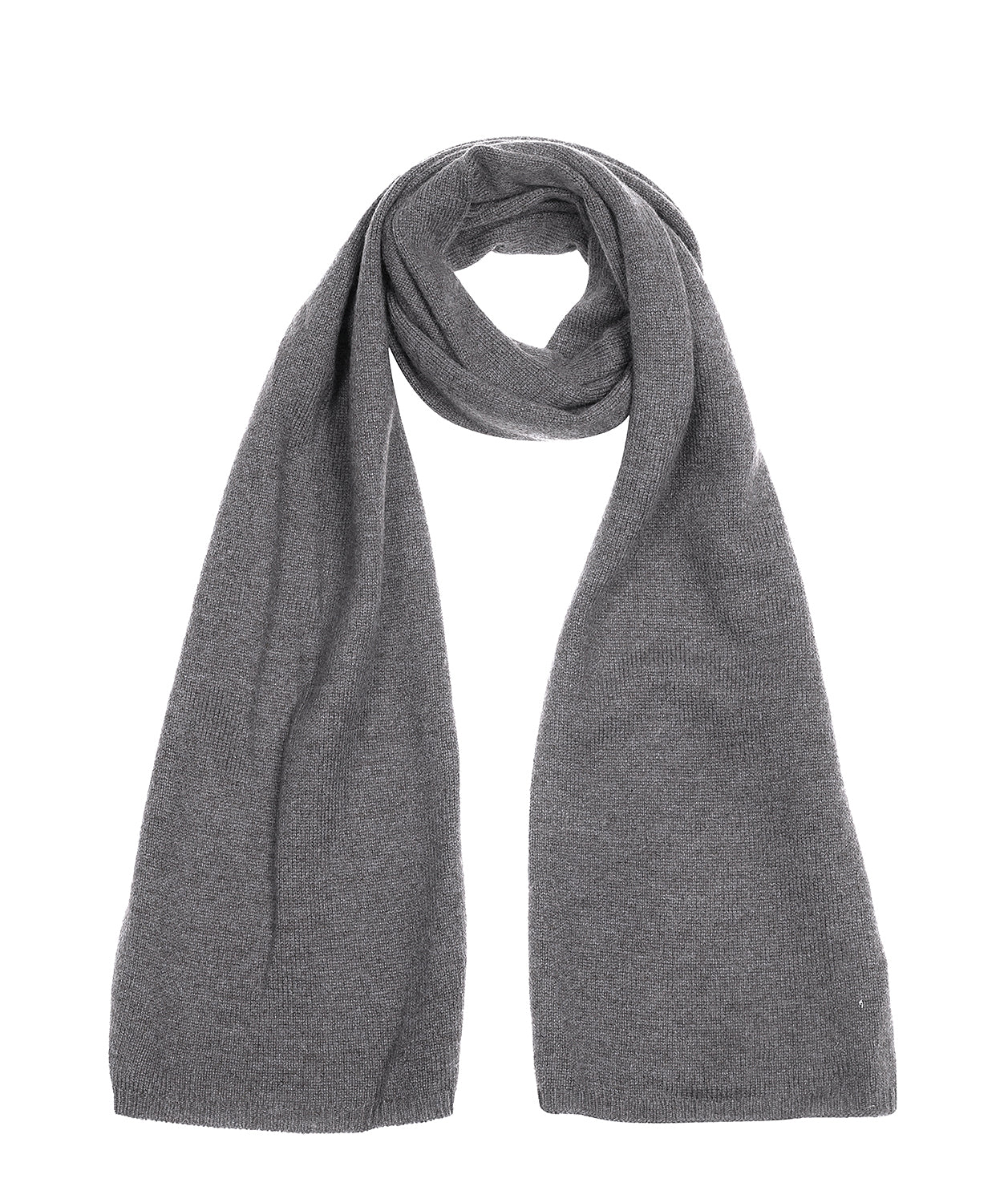 'Oxford' Grey 100% Cashmere Scarf