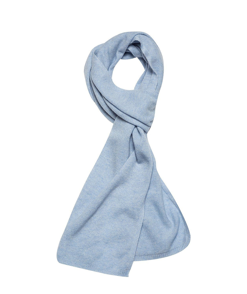 Blue Cashmere Scarve 'Oxford' by Pure Luxuries – Pure Luxuries London
