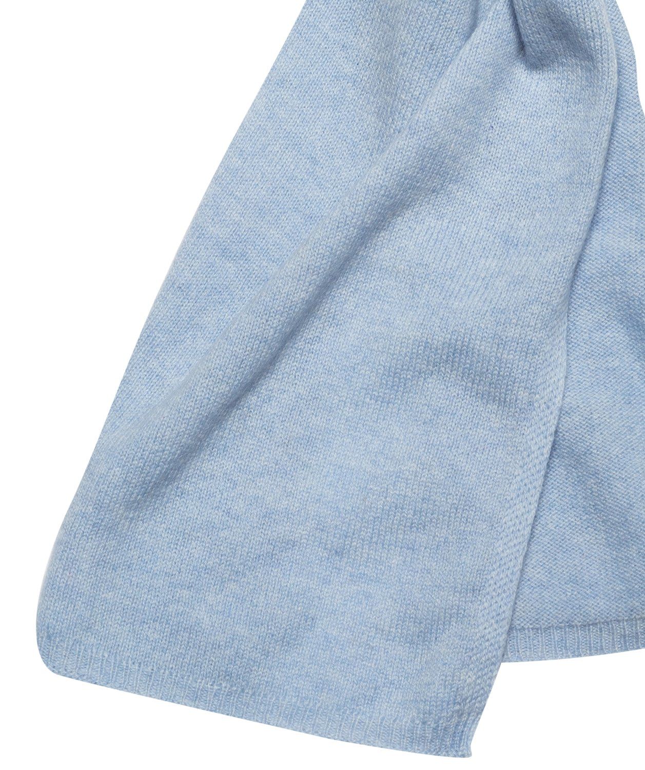 'Oxford' Powder Blue 100% Cashmere Scarf