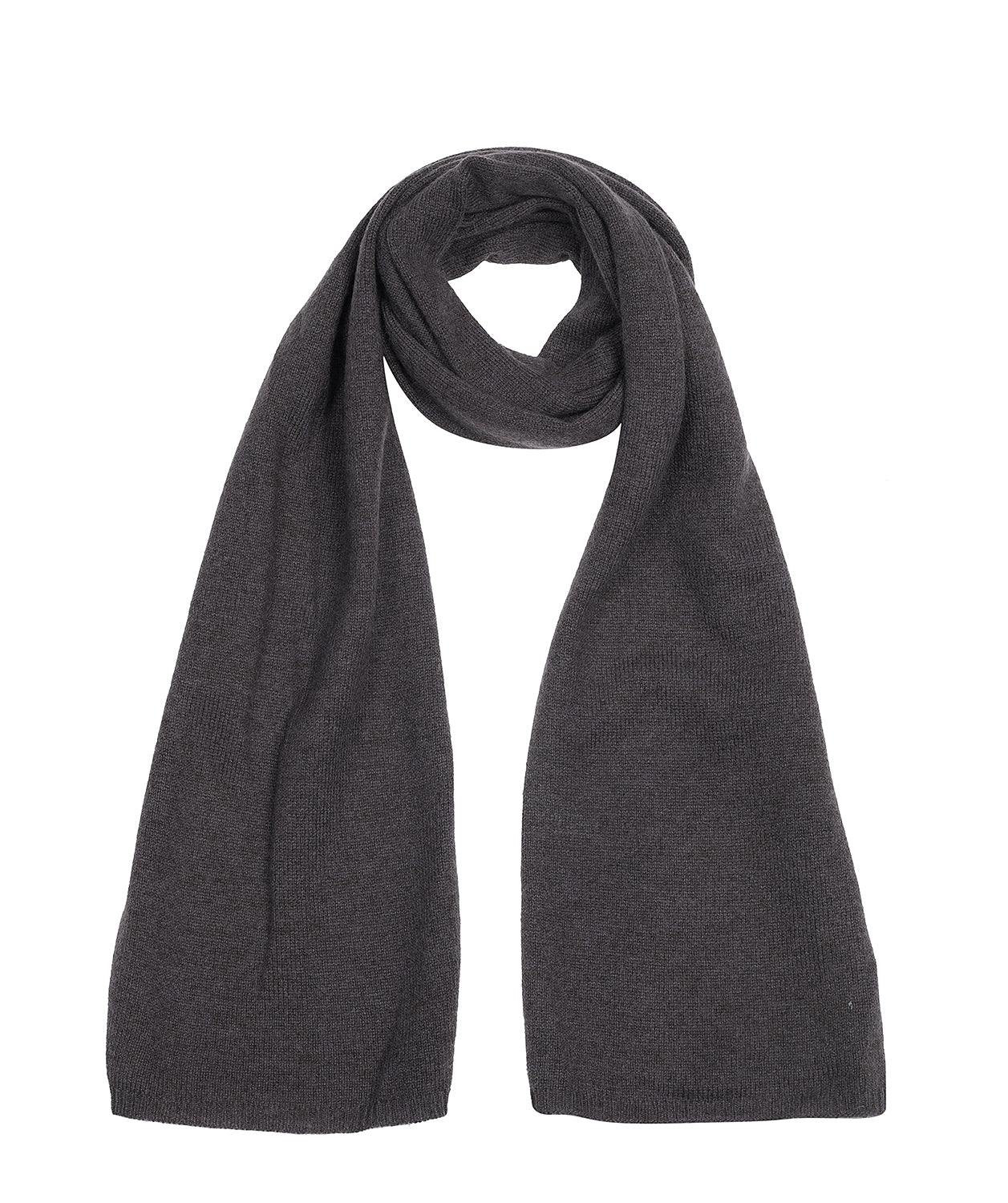 'Oxford' Slate 100% Cashmere Scarf