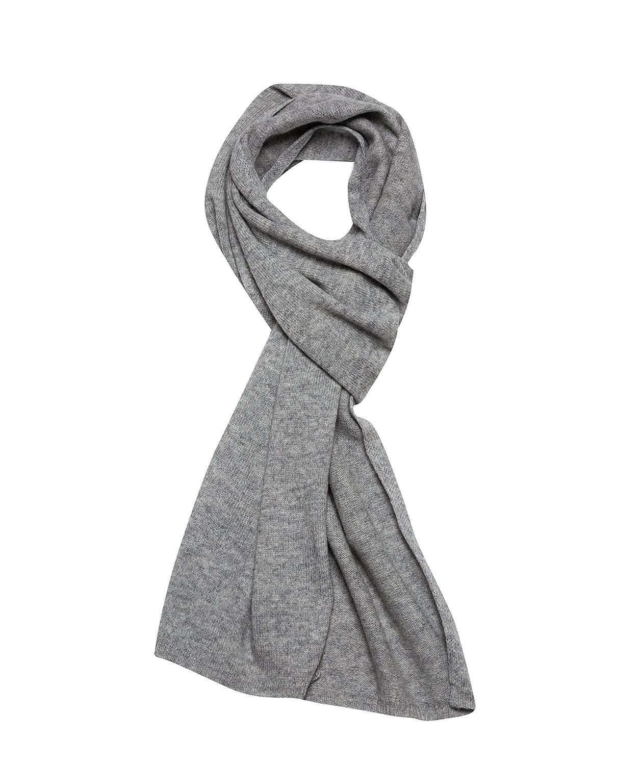 'Edinburgh' Grey Cashmere and Merino Wool Scarf