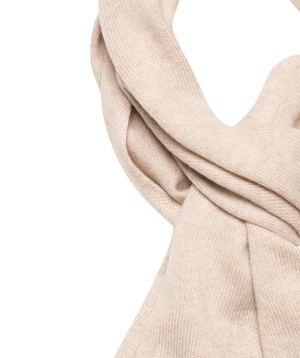 'Edinburgh' Oatmeal Cashmere and Merino Wool Scarf