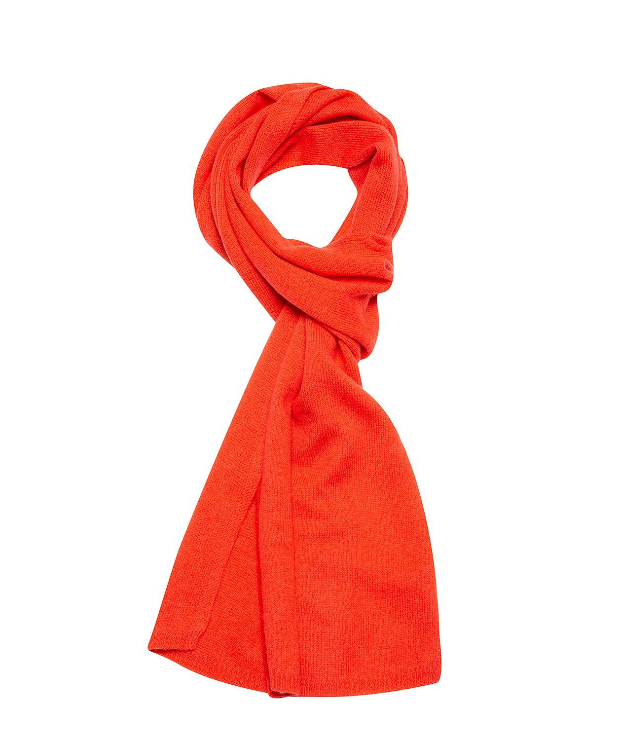 'Edinburgh' Watermelon Cashmere and Merino Wool Scarf