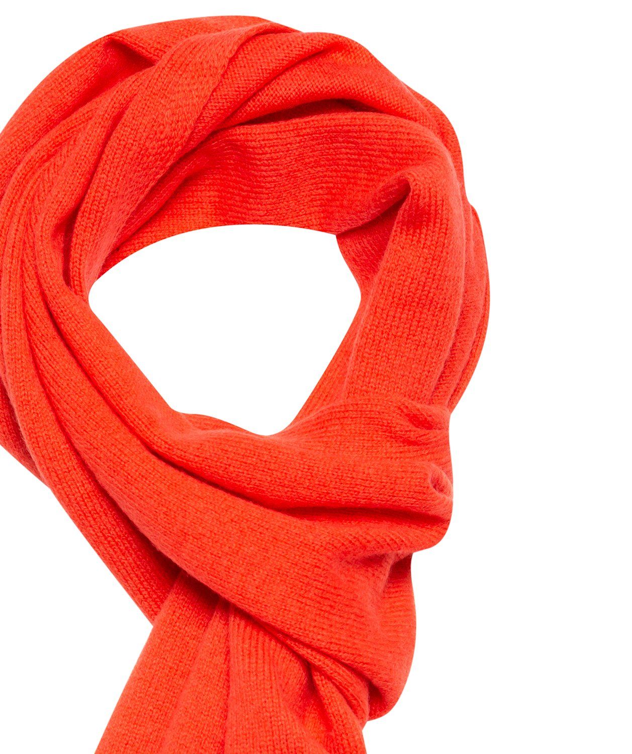 'Edinburgh' Watermelon Cashmere and Merino Wool Scarf