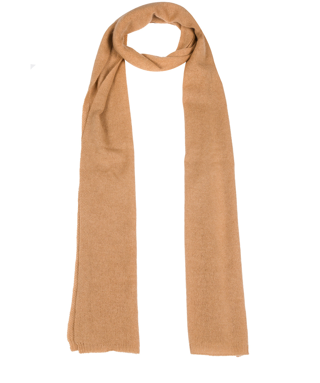 'Cambridge' Caramel 100% Cashmere Scarf