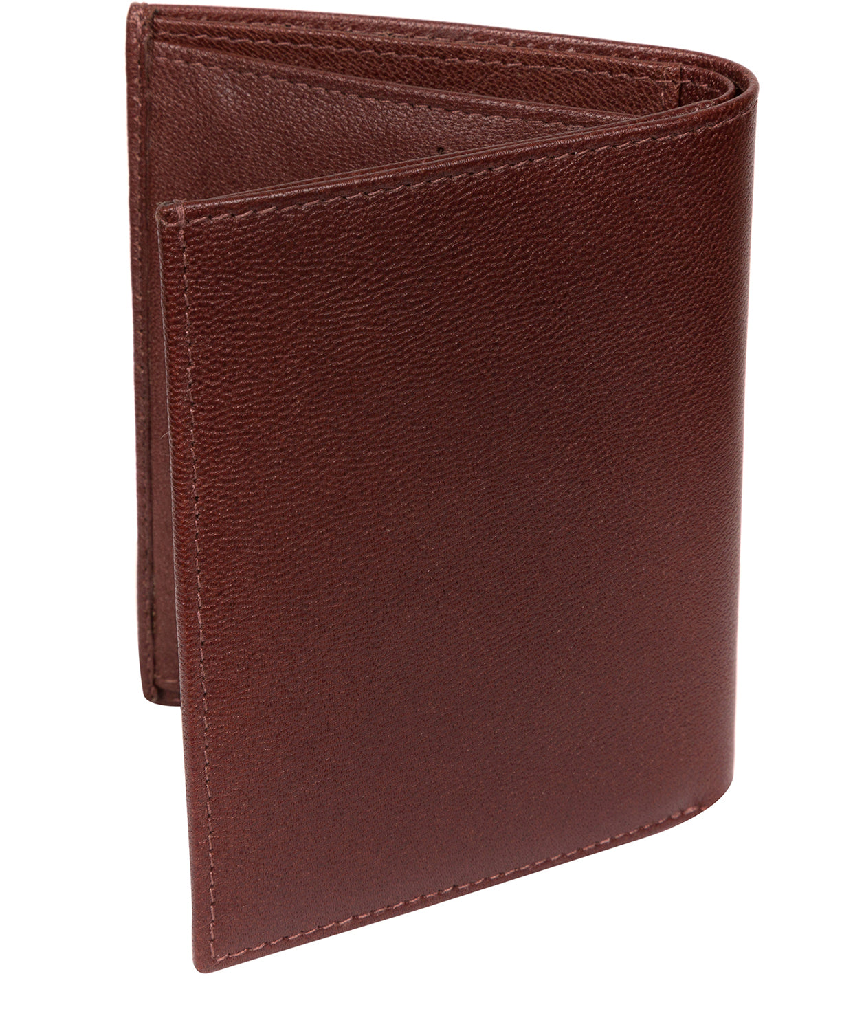 'Airton' Brown Leather Credit Card Wallet