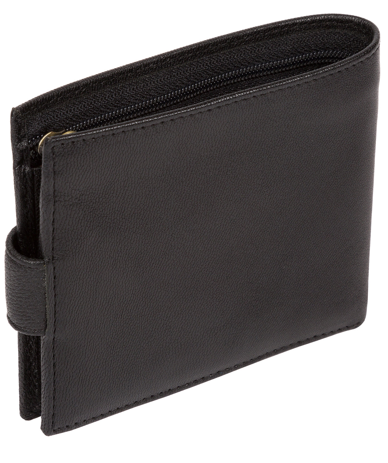 'Charles' Black Leather Bi-Fold Wallet image 3