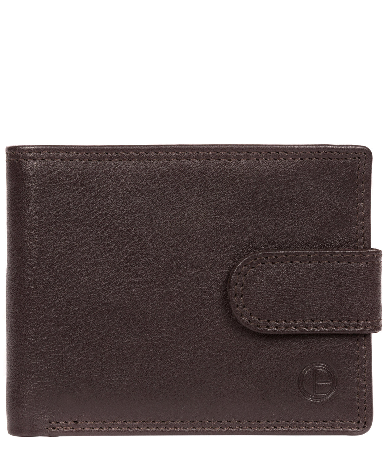 'Tempest' Black Coffee Leather Bi-Fold Wallet image 1