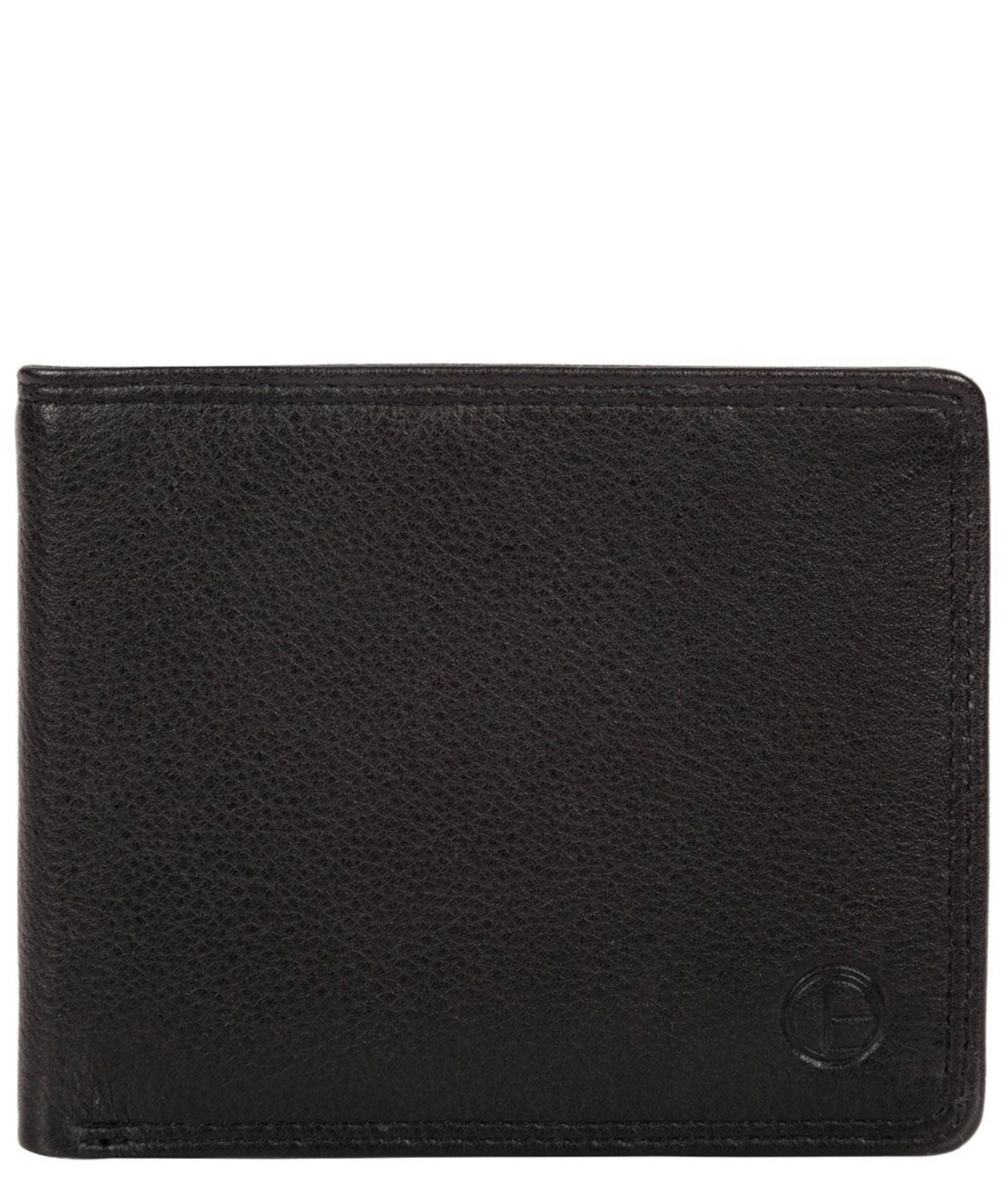 'Wellington' Black Leather Bi-Fold Wallet