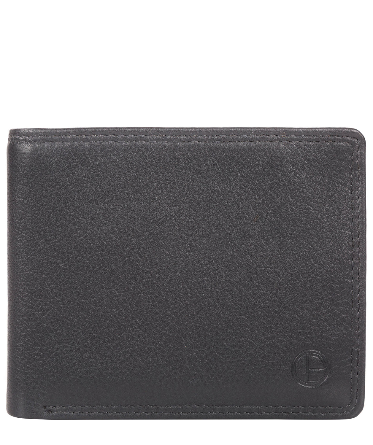 'Wellington' Gun Metal Leather Bi-Fold Wallet image 1