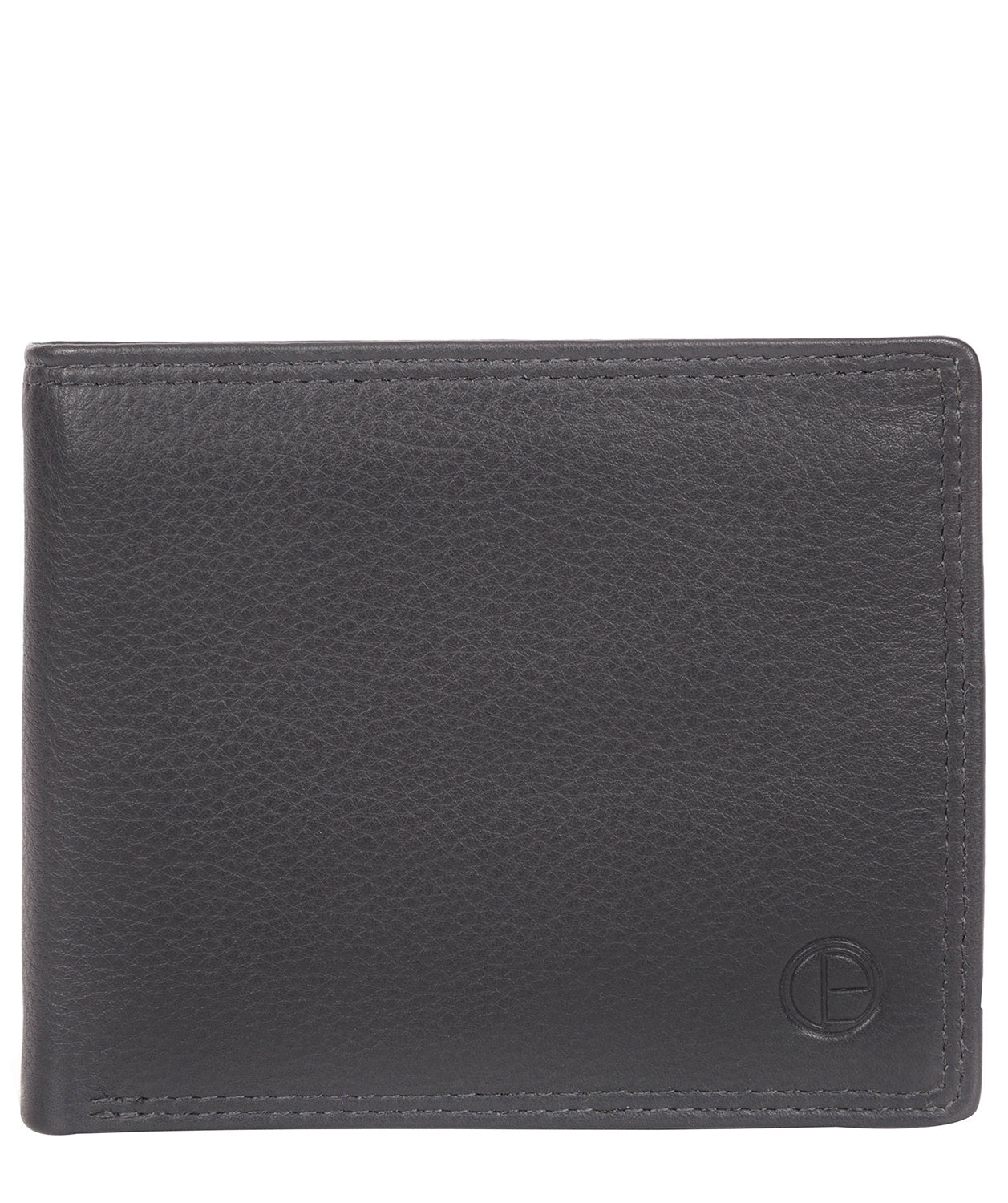 'Hurricane' Gun Metal Leather Bi-Fold Wallet