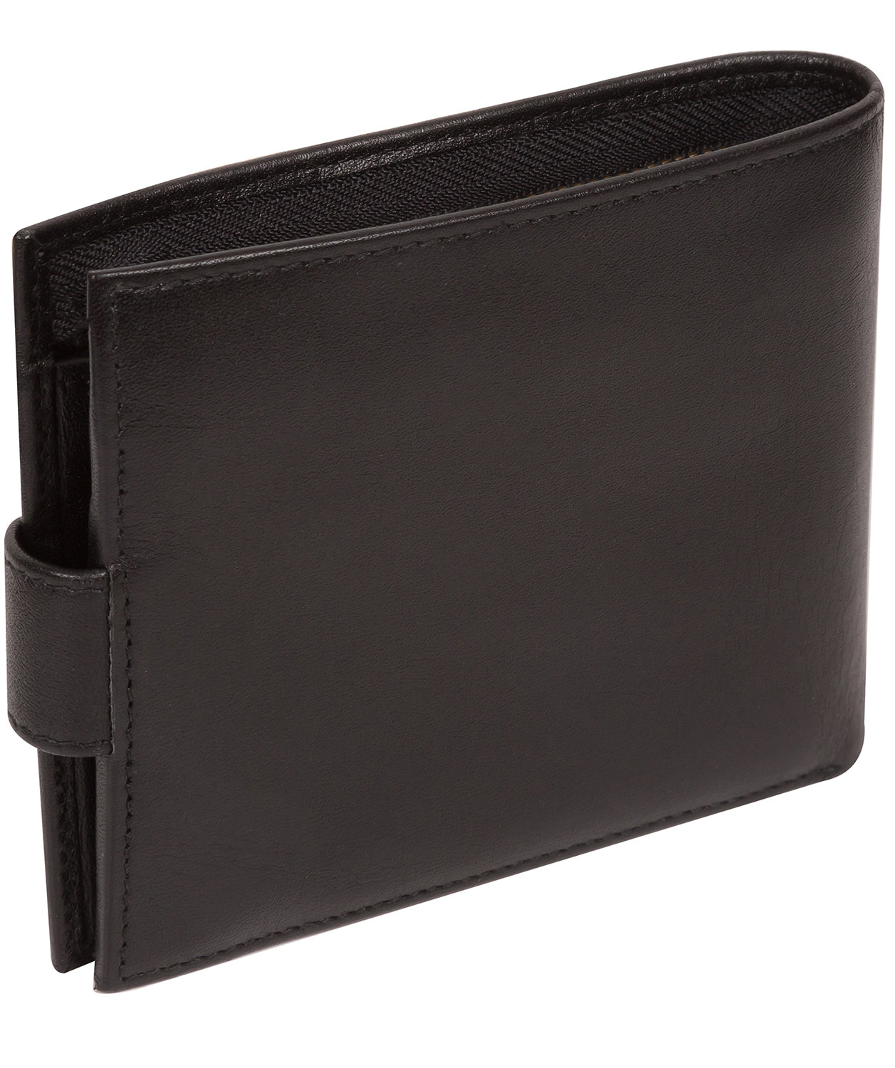 'Avro' Black Leather Bi-Fold Wallet