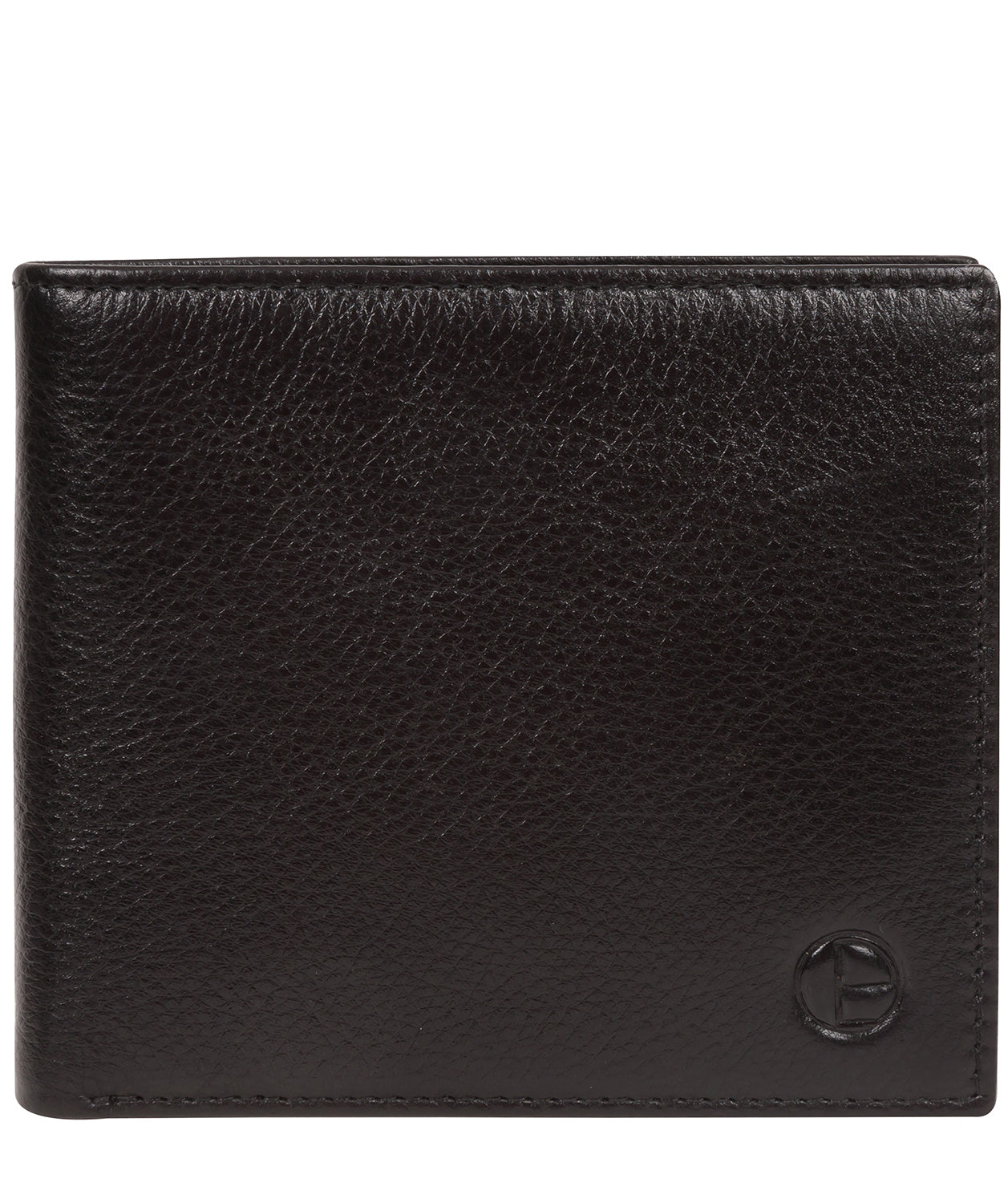 'Viking' Black Leather Bi-Fold Wallet