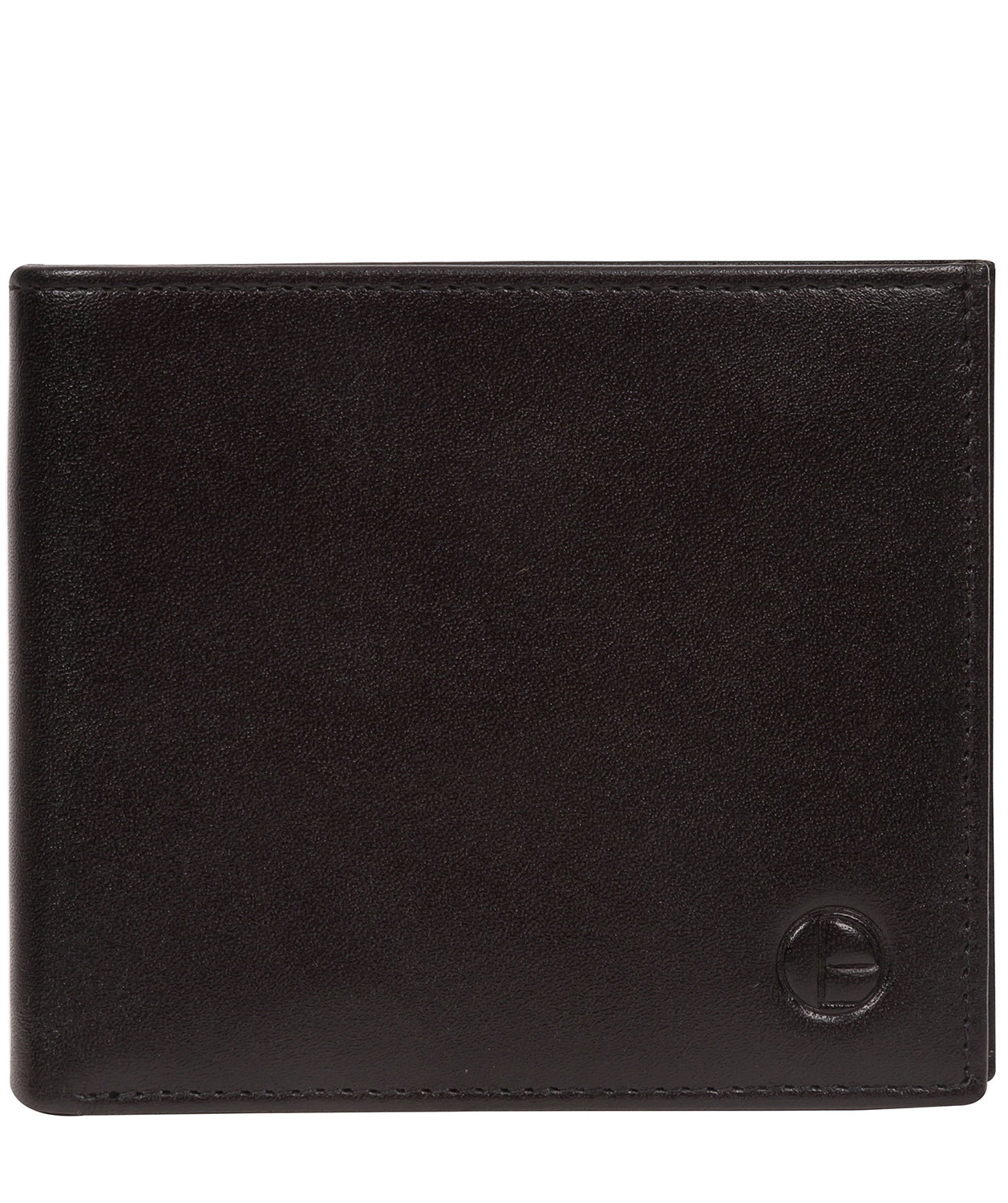 'Belvedere' Black Leather Bi-Fold Wallet