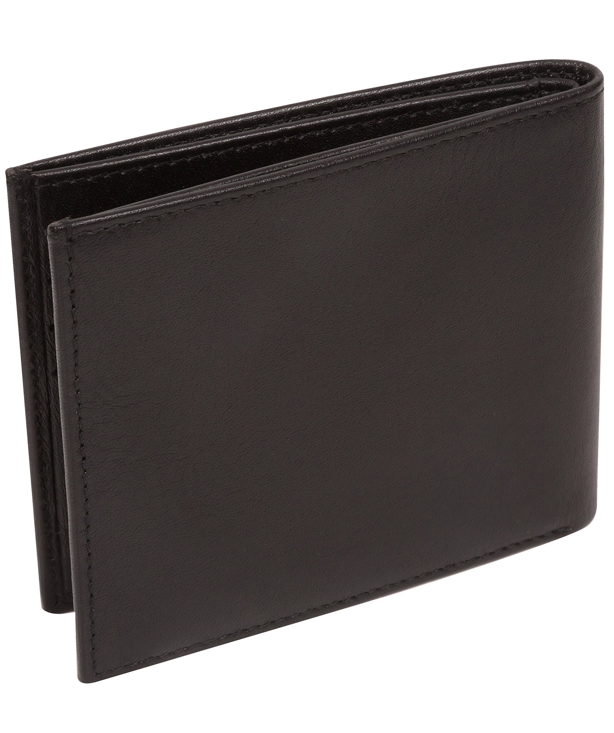 'Belvedere' Black Leather Bi-Fold Wallet