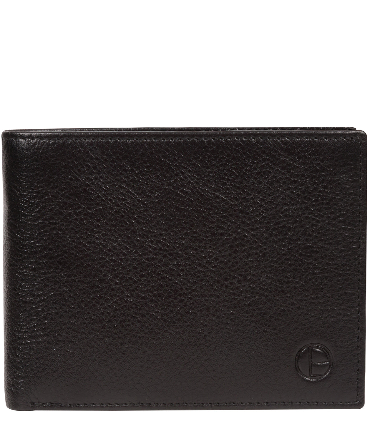 'Hawker' Black Leather Bi-Fold Wallet