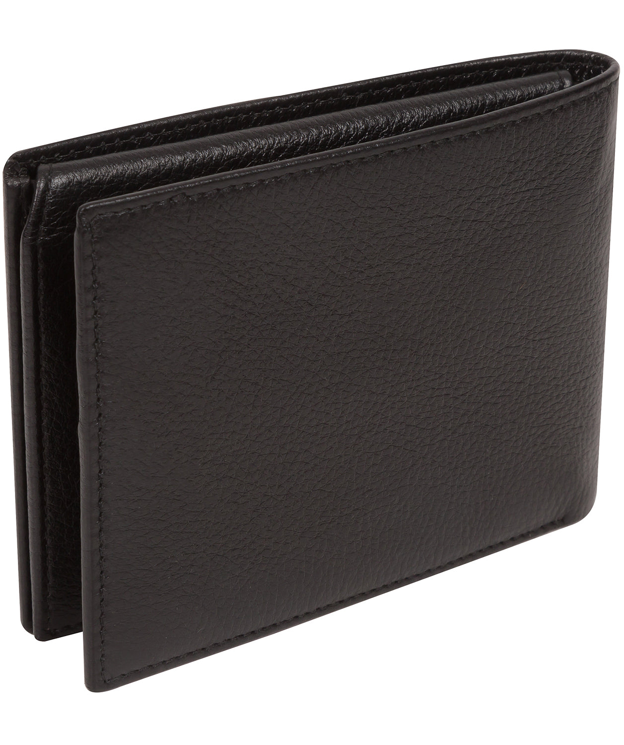 'Hawker' Black Leather Bi-Fold Wallet