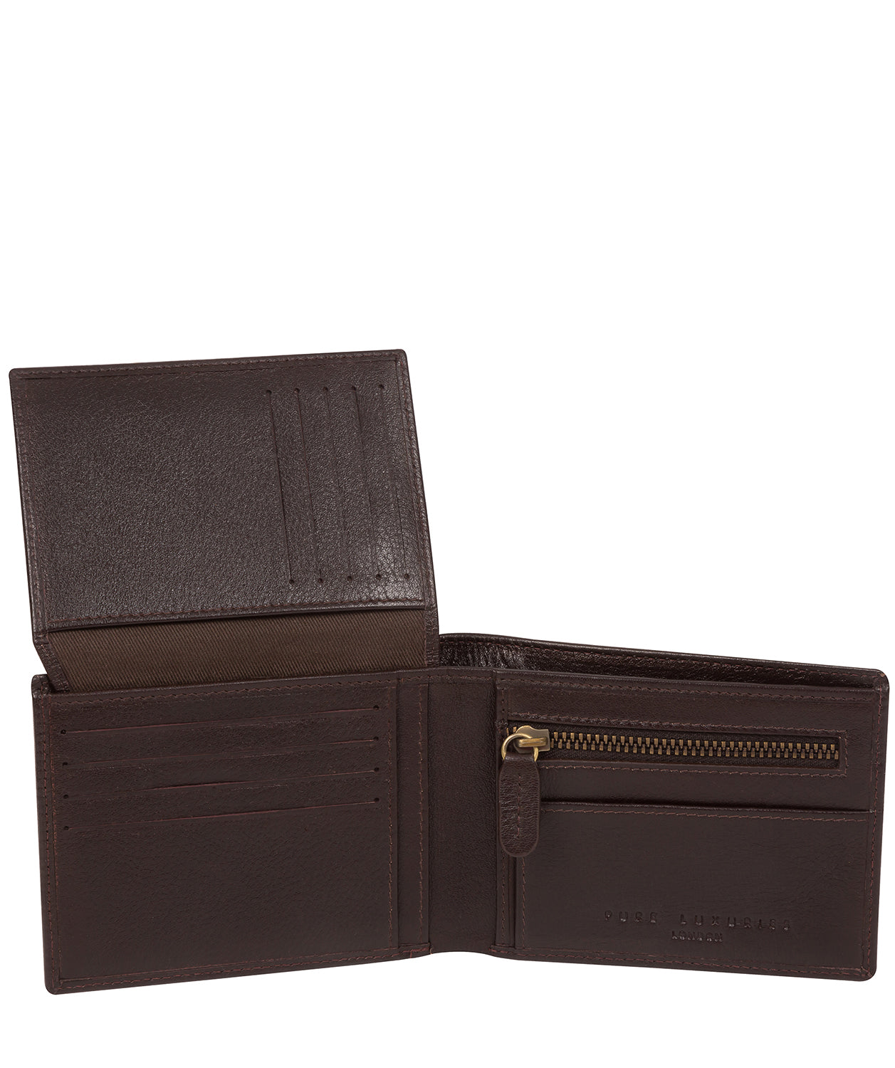 'Hawker' Brown Leather Bi-Fold Wallet