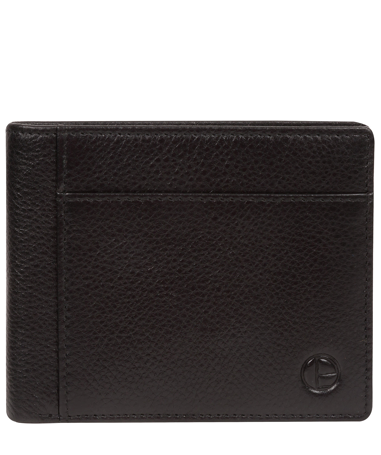 'Havilland' Black Leather Bi-Fold Wallet